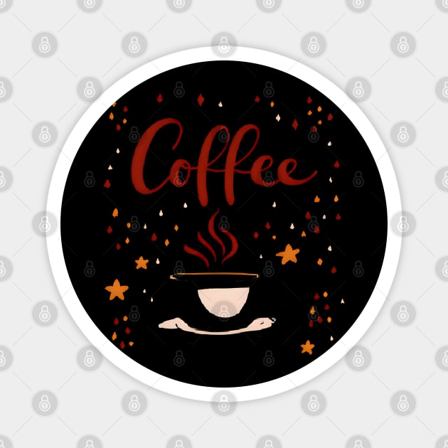 Coffee Writing Time for Creators Magnet by SR8891